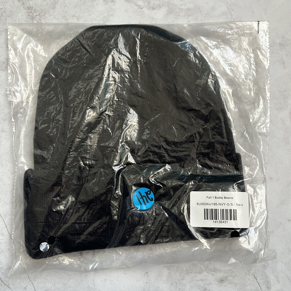 NWT Madhappy Navy Little Buddy Beanie